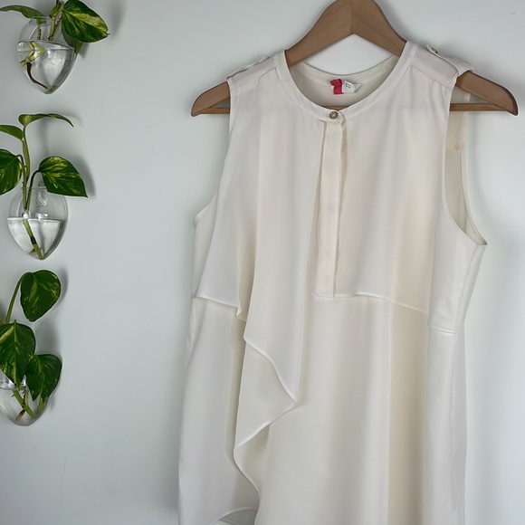 Club Monaco Silk Button Up Blouse - Picture 2 of 7